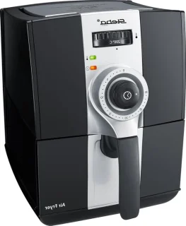 Heteluchtfriteuse 2.0 liter zwart grijs