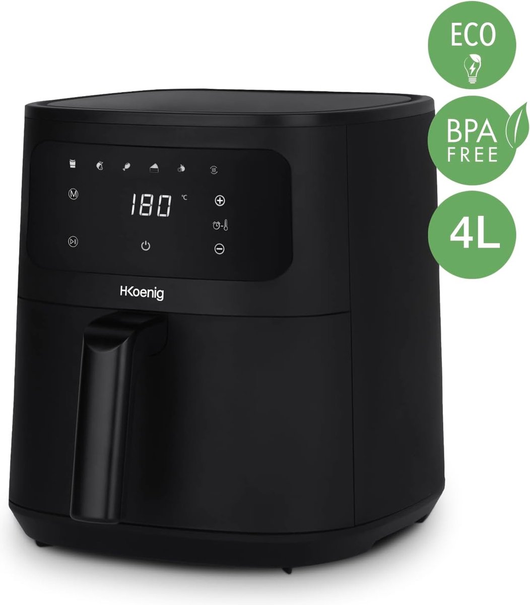 Heteluchtfriteuse 4L Touchscreen 5 Programma's
