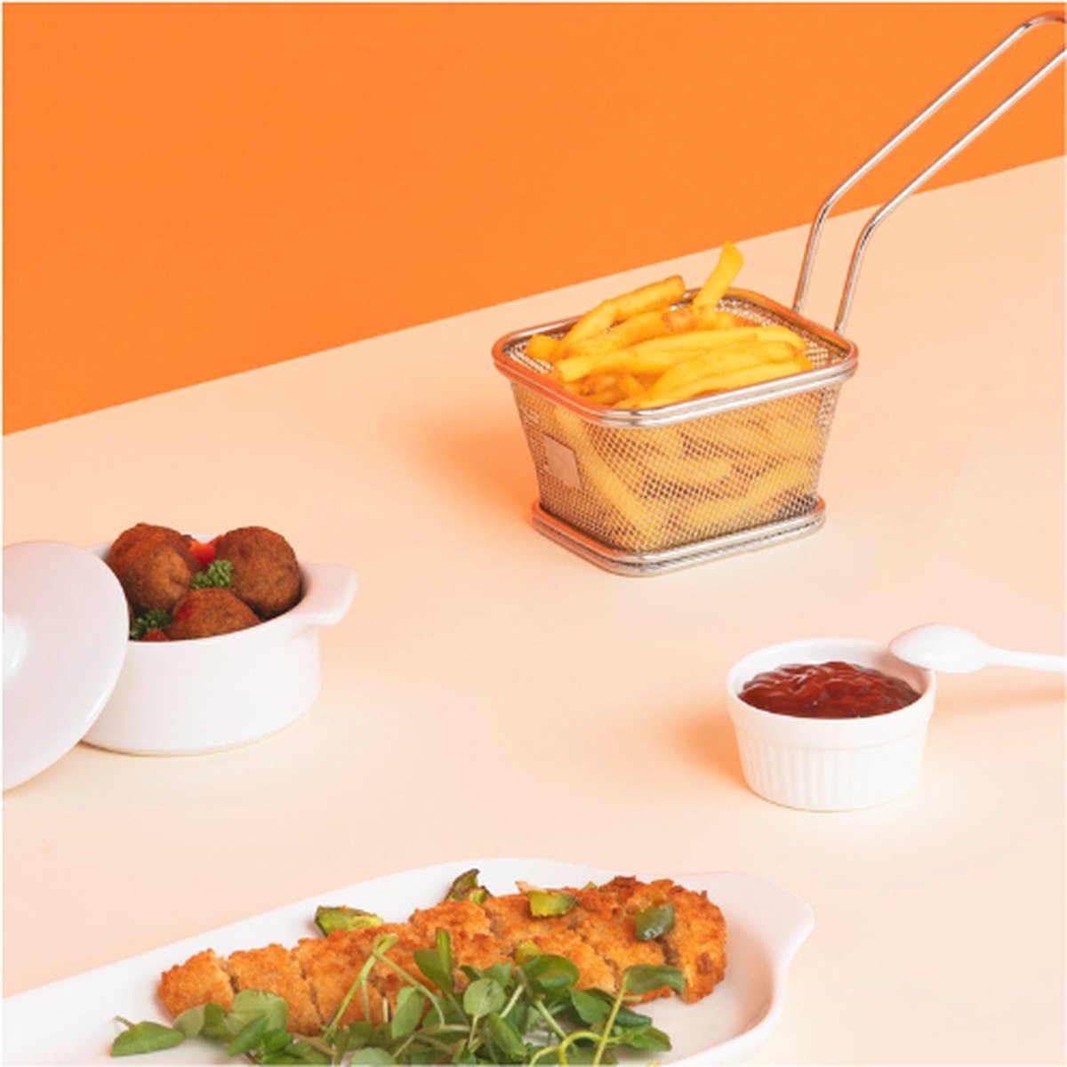 Heteluchtfriteuse 4L Touchscreen 5 Programma's