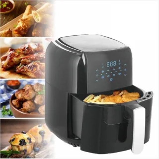 Heteluchtfriteuse 55 liter Zwart