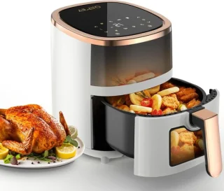 Heteluchtfriteuse 6 liter wit