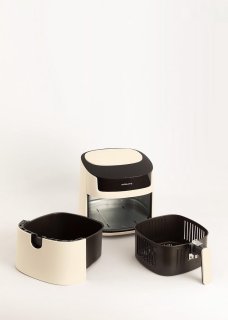 Wat vinden we goed aan de Heteluchtfriteuse 6,2 L Crèmewit