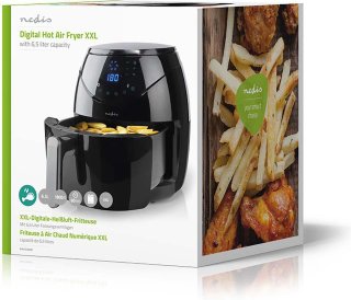 Heteluchtfriteuse 6.5L Digitaal Zwart