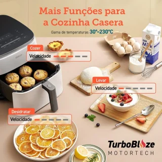 Heteluchtfriteuse 6L Wit
