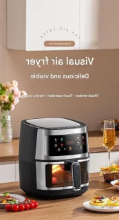 Heteluchtfriteuse 7 liter zwart