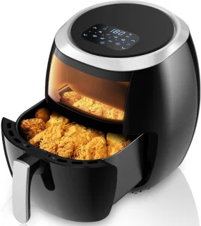 Heteluchtfriteuse 8 liter met LED-touchscreen