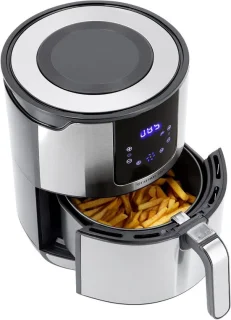Heteluchtfriteuse airfryer 4 liter roestvrij staal