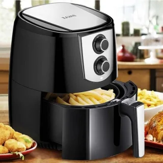 Heteluchtfriteuse - Airfryer - 5,2 liter - Zwart