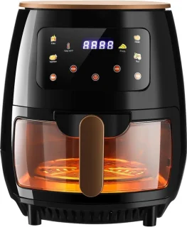 Heteluchtfriteuse Airfryer 6 liter wit