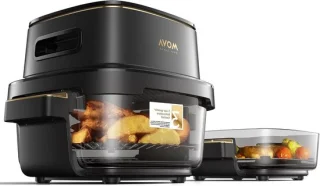 Heteluchtfriteuse airfryer 65 liter zwart