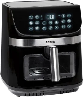Heteluchtfriteuse airfryer 9 liter zwart