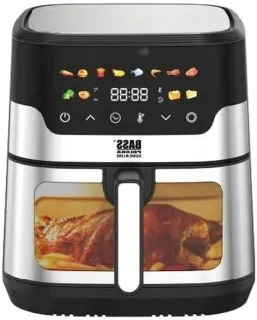 Heteluchtfriteuse Airfryer 9 liter zwart zilver