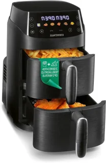 Heteluchtfriteuse Airfryer Duo 5 liter zwart