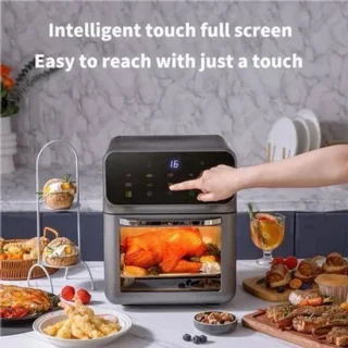 Heteluchtfriteuse airfryer oven 12L zwart
