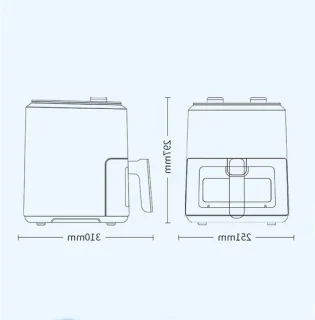 Heteluchtfriteuse airfryer oven