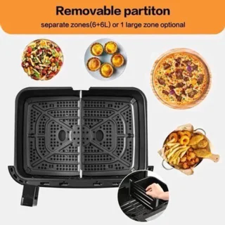 Heteluchtfriteuse Airfryer Oven XXL 12L zwart