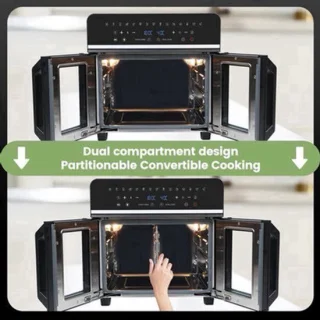 Heteluchtfriteuse – Airfryer oven XXL – 23 l – zwart