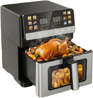 Heteluchtfriteuse Airfryer XXL 10L Zilver