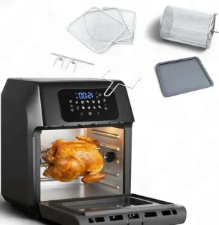 Heteluchtfriteuse Airfryer XXL 12 liter zilver