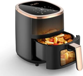 Heteluchtfriteuse Airfryer XXL zwart Roségoud