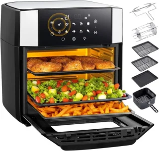 Heteluchtfriteuse Airfryer zwart