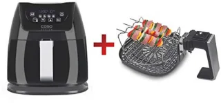 Heteluchtfriteuse dubbele kamer 3 L