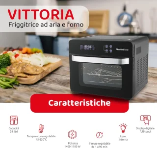 Heteluchtfriteuse en oven 24 L