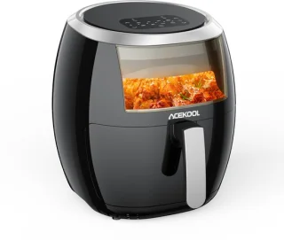 Heteluchtfriteuse met digitaal touchscreen en zichtvenster 8L