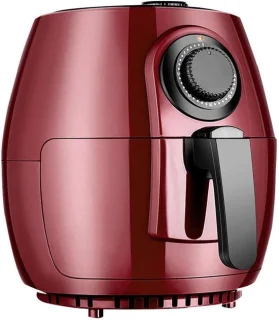 Heteluchtfriteuse mini oven 4 liter rood