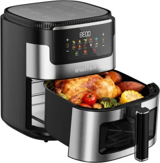 Heteluchtfriteuse oven 10 liter zwart