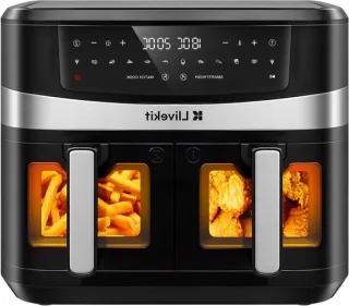 Heteluchtfriteuse Oven 10L Zwart