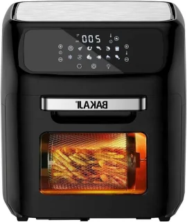 Heteluchtfriteuse oven, 12 liter, zwart