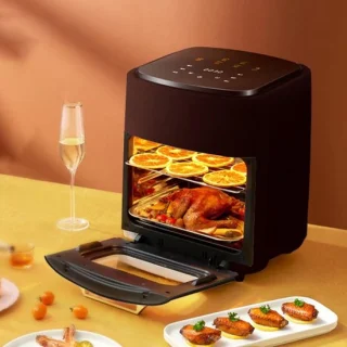 Heteluchtfriteuse Oven 15 L Zwart