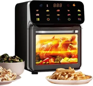 Heteluchtfriteuse oven 15 liter zwart