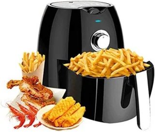 Heteluchtfriteuse oven air cooker 4.5 liter zwart
