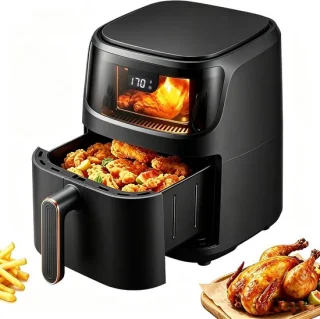 Heteluchtfriteuse oven multicooker zwart