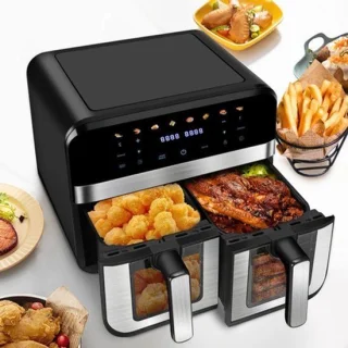Heteluchtfriteuse oven zwart