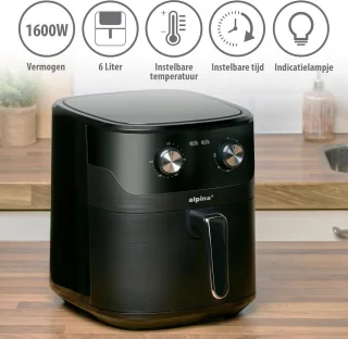 Heteluchtfriteuse XL 6L