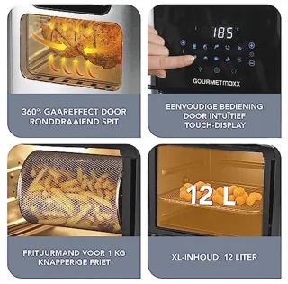 Heteluchtfriteuse XXL 12L RVS