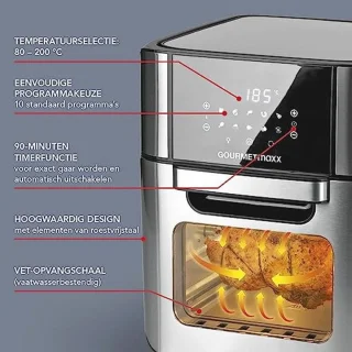Heteluchtfriteuse XXL 12L RVS