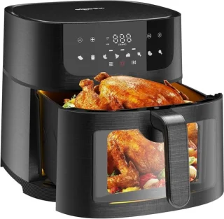 Heteluchtfriteuse XXL 9 liter zwart