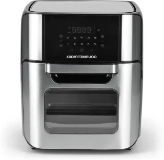 Heteluchtfriteuse XXL oven 12 liter Zilver