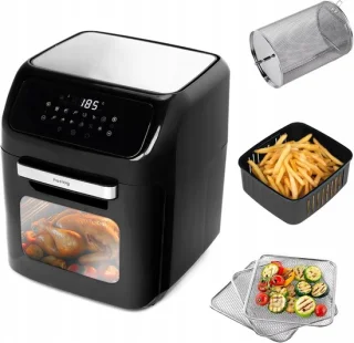 Heteluchtfriteuse zwart 12 liter