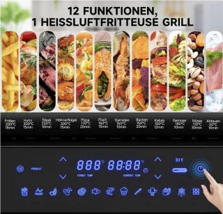 Homelux Airfryer Grill 5.9L Smart