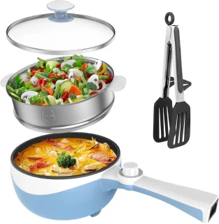 Hotpot Electrisch Chinees 1.7L Multifunctionele Kaasfondue Pan Blauw