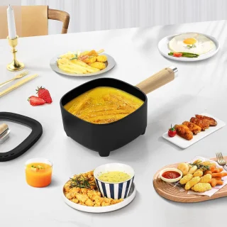 Hotpot Electrisch Multifunctionele Kaasfondue Pan 2L Zwart