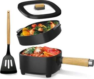 Hotpot Electrisch Multifunctionele Kaasfondue Pan 2L Zwart