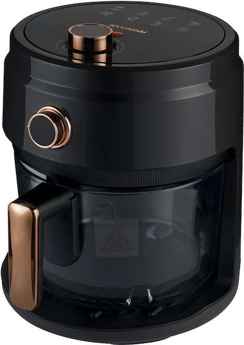 Hyundai Electronics Airfryer 3.5L Zwart Rose Goud