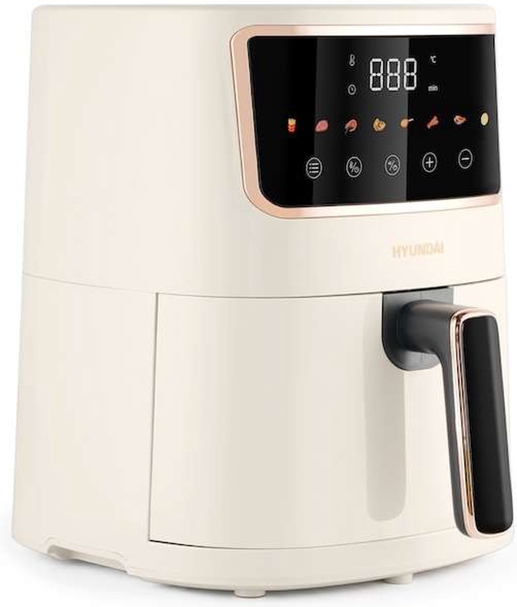 Hyundai Electronics Digitale Airfryer 4.2L Wit Rosegoud