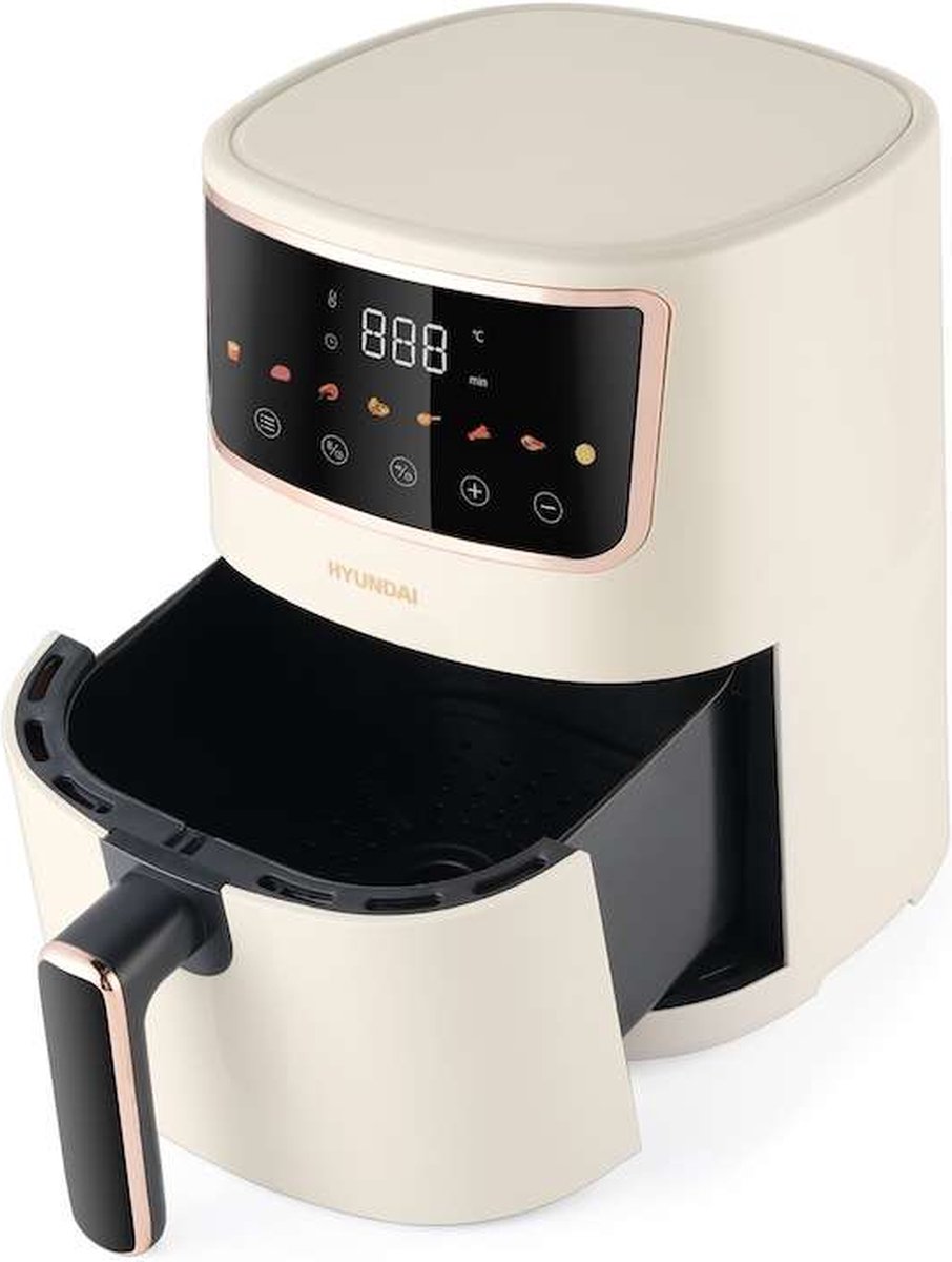 Hyundai Electronics Digitale Airfryer 4.2L Wit Rosegoud
